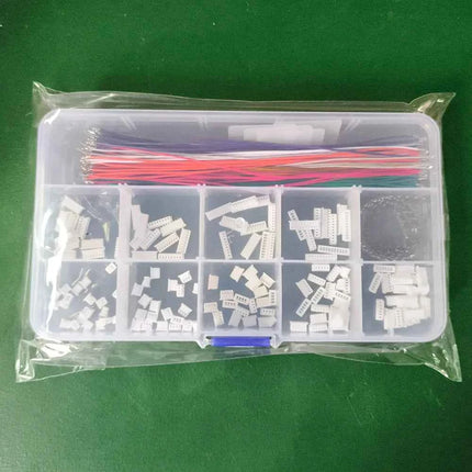 1 scatola connettore Micro JST 1.25 2/3/4/5/6/7/8/9/10 pin alloggiamento e cavi pre-impresso compatibili con JST 1,25 mm 15 cm 28 AWG