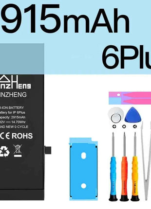 PINZHENG Real High Capacity Battery For iPhone 5S SE 6 6S 7 8 Plus X Xr Xs Max Phone Replacement Bateria Warranty One Year