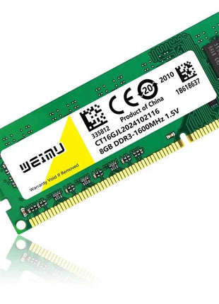 DDR3 4GB 8GB Desktop Memoria Ram 1066 1333 1600 1866Mhz PC3 1.5V 8500 10600 12800 240Pin Non-ECC DIMM Memory Ram For Intel & AMD