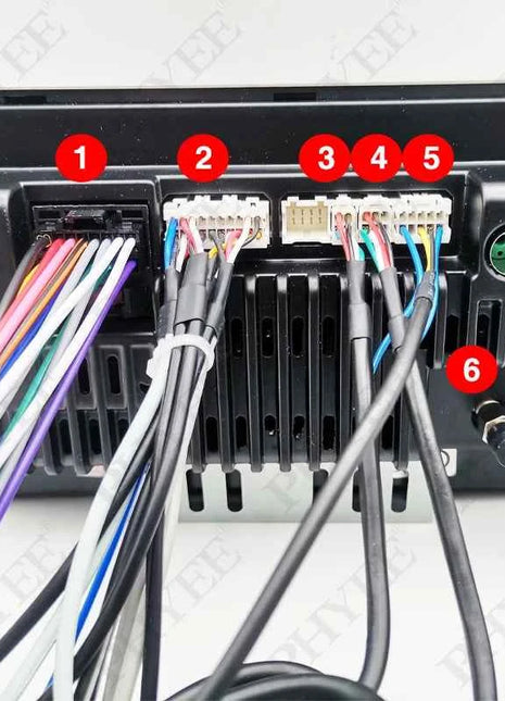 Set cablaggio 16 pin, adattatore USB, antenna GPS, microfono video CVBS audio Aux RCA, cavo Wifi, per sistema Android universale per auto