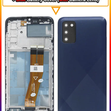 Display LCD da 6,5" A02s per Samsung Galaxy A02s A025F, Schermo Touch con Digitalizzatore per Samsung A02s A025M A025F/DS, LCD con Cornice