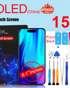 PINZHENG High Quality INCELL LCD OLED Screen for iPhone 14 Pro 15 Plus 13 Pro Max Display for iPhone Replacement with Tools