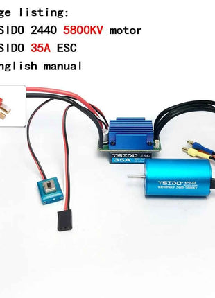 2435/2440/2838/2847 Brushless Motor 35A/45A ESC Combo for Wltoys 124016 Remo Hobby XLH Timaya Redcat 1/12 1/14 1/16 RC Boat Car