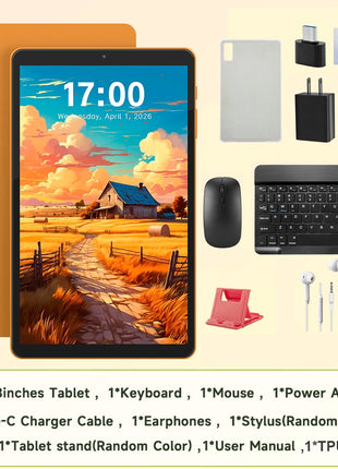 ANRY Tablet Android 16 da 8,68 Pollici con Chiamate 4G, Processore Octa Core T616, 16GB RAM, 64GB ROM, Batteria 5000mAh, WiFi, GPS, Tablet PC 2026 con Slot SD e SIM