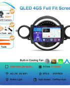 Android16 Radio Qled For BMW MINI Cooper R56 R60 2007 - 2014 Car intelligent systems Navigation GPS Carplay Android auto WIFI+5G