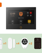 Staniot 7-inch HD Wireless WiFi 4G Alarm System Tuya Smart Home Security Protection works with Alexa Google APP Remote Control, Built-in 115dB Siren and 5000mAh Battery