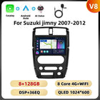 Podofo 8Core AI Voice Car Audio For Suzuki Jimny 2007-2012 Multimedia Player Android Auto Carplay WIFI 4G Bluetooth Car Stereo