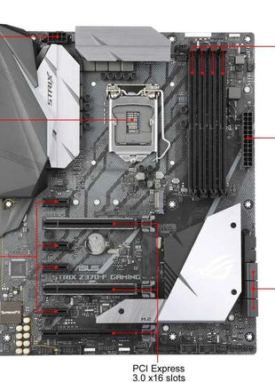 ASUS ROG STRIX Z370-F GAMING LGA1151 DDR4 DP HDMI DVI M.2 Z370 ATX