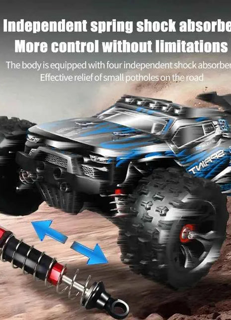 1:16 85KM/H Or 50KM/H 4WD RC Car With LED Remote Control Cars High Speed Drift Monster 4x4 Truck for Kids vs Wltoys 124017 Toys