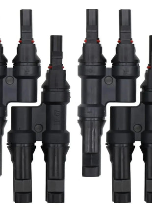 1/2 Pair High Quality IP67 Male and Female Photovoltaic Solar Connectors 2 to 1 T for DIY Solar Kit System MC2.5 4 MC6