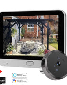 Yuezhe Tuya Telecamera Spioncino Digitale WiFi Mini 3MP con Rilevamento di Movimento a Microonde, Visione Notturna IR e Funzionalità Smart Life