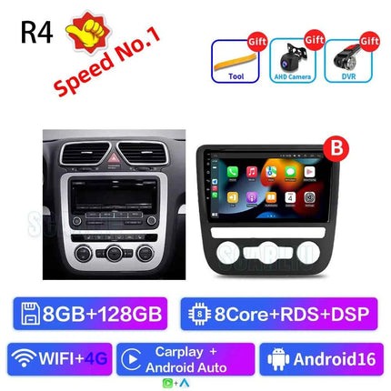 Android 16 For VW Volkswagen Scirocco 3 III Mk3 2008-2014 9 inch 8 Core WIFI Bluetooth Auto Navigation System Radio Multimedia