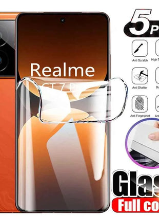 5PCS Hydrogel Film For Realme GT 7 Pro 6T ENO 6 5 SE 3T Neo 3 2 Screen Protector For Realme C63 C67 C55 C53 C51 C30 C25 C20 Film