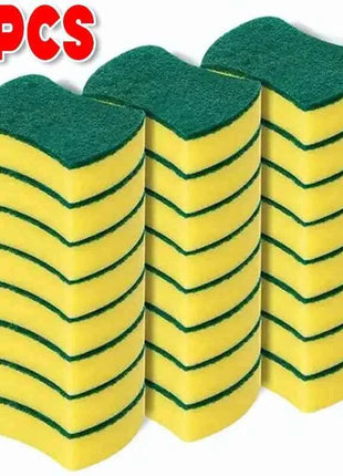 50/1Pcs Kitchen Dishwashing Sponge Soft Absorbent Clean Rub Pot Rust Scouring Pad Removing Kits Household Cleaning Brush Sponge