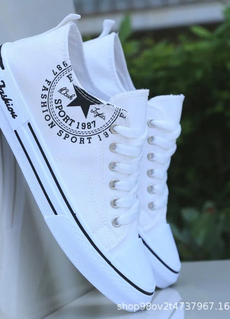 Men's breathable canvas shoes, unmissable offer of the season, new, summer, trendy, casual, sporty, for students, with flat sole and round toe.