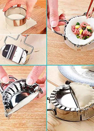 Ravioli Maker Stainless Steel Dumpling Mold Dumpling Wrapper Mold Dough Press Cutter Empanada Press Pie Ravioli Press