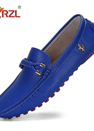 YRZL Mocassini da uomo Scarpe in pelle fatte a mano Scarpe da guida casual Scarpe slip-on Mocassini comodi di lusso Scarpe da uomo Taglie forti 37-48