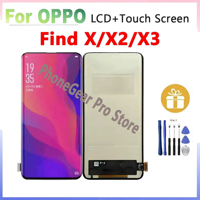 TFT For OPPO Find X3/X3 Pro Find X2/X2 Pro Find X LCD Display Touch Screen Digitizer Assembly Compatible With Tools