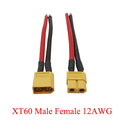 XT30 XTR30U XT60 XT60H XT90 Connettore maschio e femmina con cavo in silicone 10AWG/12AWG/16AWG/18AWG 100mm per cavo batteria RC