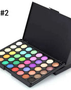 40 Colors Ultimate Eyeshadow Palette Matte & Shimmer Finishes Earth Tones Long-Lasting Smudge Proof Makeup Kit Korea Cosmetics