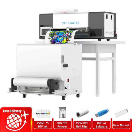 A3 DTF Printer 6 Color For Epson XP600  Auto Ink Circulation Direct to Film Heat Transfer Printing Machine for Clothing Jeans