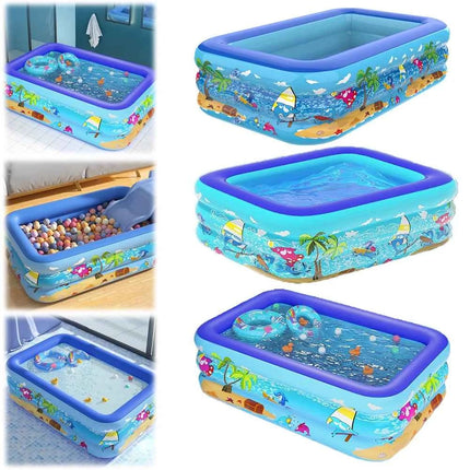 Piscina gonfiabile da 1,1 M 1,2 M Piscina gonfiabile per interni ed esterni in PVC Piscina ispessente per cartoni animati per piscina per bambini