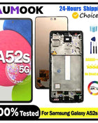 Nuovo Super AMOLED per Samsung A52s 5G Display LCD Touch Screen Digitizer per Samsung A52s 5G A528B A528B/DS A528N Schermo LCD