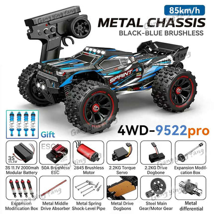 RC Car Brushless 4WD 9522PRO 85KM/H High Speed  Off-Road Drift Remote Control Car 1:16 Professional Racing Cars 9522 50KM/H