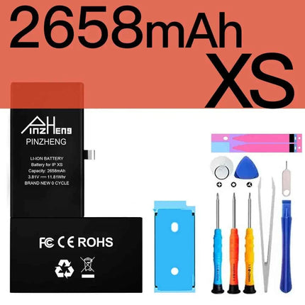 PINZHENG Real High Capacity Battery For iPhone 8 SE2020 6 6S 7 8Plus X Xs Max Xr Phone Replacement Batteries Warranty One Year
