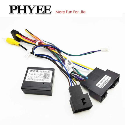 Adattatore per cablaggio Android per auto Decodificatore CAN Bus Spina da 16 pin a 24 pin Cavo connettore unità principale ACM per Ford Focus MK3 Fiesta Mondeo