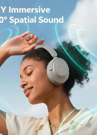QCY H3S -56dB Adaptive ANC Over Ear Headphone Hi-Res LDAC Spatial Sound Wireless Earphone Bluetooth 6.0 Dual Driver 102H Headset