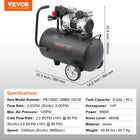SucceBuy Air Compressor 750W/1450W/3000W Oil Free Air Compressor Quiet Portable Compressor Pump for Auto Repair Tire Inflation