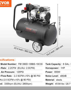 SucceBuy Air Compressor 750W/1450W/3000W Oil Free Air Compressor Quiet Portable Compressor Pump for Auto Repair Tire Inflation