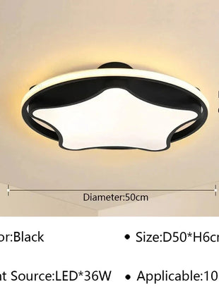 Lampada da Soffitto LED Moderna con Telecomando, Illuminazione per Interni, Decorazione per Soggiorno, Camera da Letto, Studio e Cameretta