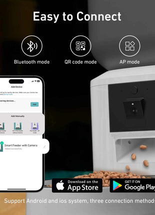 8L Automatic Cat Feeder With 1080p Camera Video 5G WiFi Cat Food Dispenser Pet Smart Voice Recorder Tuya APP Pet Auto Feeder