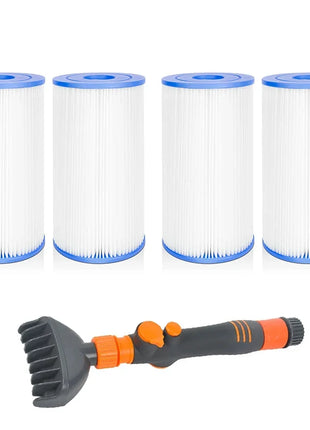1-6pcs Tipo III Cartuccia del filtro della piscina per Bestway 58012E Tipo III/A Cartuccia della pompa del filtro della piscina esterna Parte di ricambio
