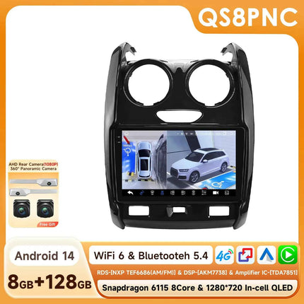 Android Car Radio Player audio for Renault Duster 2015 - 2020 wireless Carplay Android Auto 2din GPS Intelligent Multimedia DSP