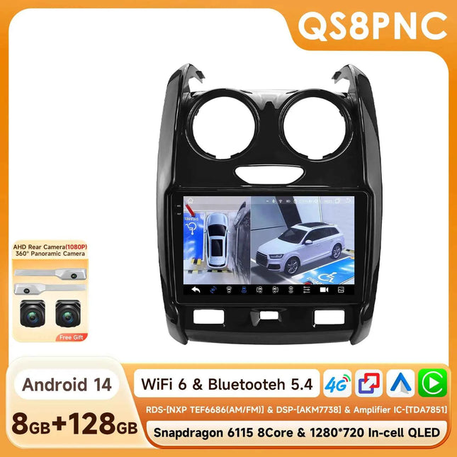 Android Car Radio Player audio for Renault Duster 2015 - 2020 wireless Carplay Android Auto 2din GPS Intelligent Multimedia DSP