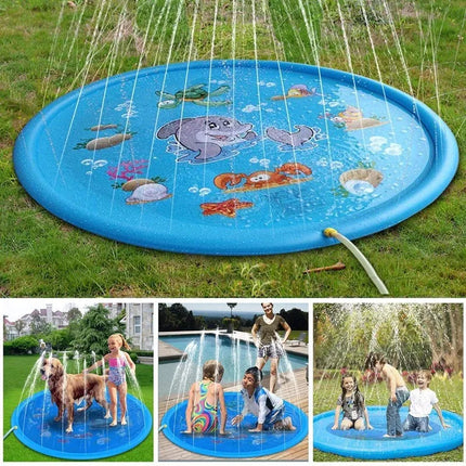 Tappetino per giochi estivi per bambini Tappetino per acqua spray Giocattoli gonfiabili per cartoni animati giganti Giardino da spiaggia Gioco all'aperto Tappetino per piscina per prato Giocattoli per ragazzi e ragazze