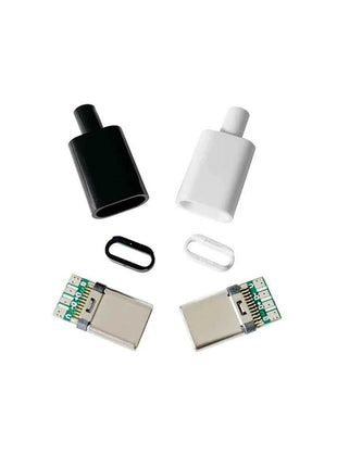 10pcs Type C usb3.1 3A fast charging USB Connectors Male Jack Tail Plug Electric Terminals welding DIY data cable accessories