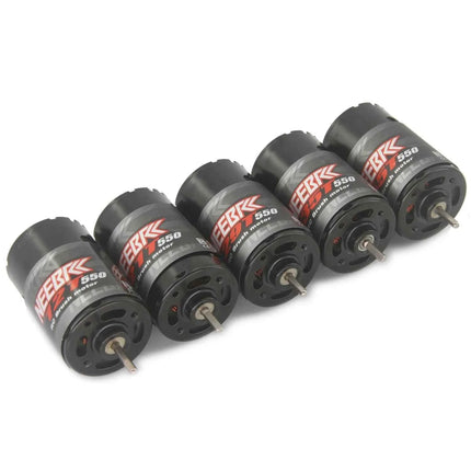 RC 550 Brushed Motor Waterproof 12T 21T 29T 35T 55T for 1/10 RC Crawler Axial SCX10 AXI03007 JL 90046 Traxxas TRX4 TRX6 RC Parts