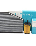Oil air cabin pollen filter 071115562 1K 0819644 1K 0129620 D For Seat Toledo MK3 5P 2005 2006 - 2009 1.9 2.0 TDI BKD BJB Engine
