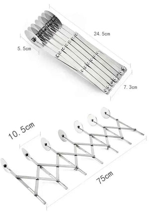 3/5/7 Wheels Cutter Dough Divider Side Pasta Knife Flexible Roller Blade Pizza Pastry Peeler Stainless Steel Bakeware Tools