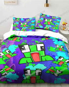 Cartoon Funny Play Unspeak.able Comfortable Duvet Quilt Cover Pillowcase Bedding Set Children Bedroom Decoration Home Textile