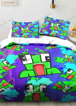 Cartoon Funny Play Unspeak.able Comfortable Duvet Quilt Cover Pillowcase Bedding Set Children Bedroom Decoration Home Textile