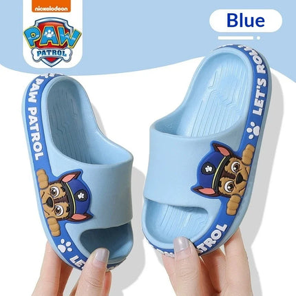 Paw Patrol Chase Zoccoli per bambini Scarpe per bambini per interni ed esterni, Decorazione traspirante con suola antiscivolo ad asciugatura rapida, comode pantofole