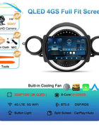 Android16 Radio Qled For BMW MINI Cooper R56 R60 2007 - 2014 Car intelligent systems Navigation GPS Carplay Android auto WIFI+5G