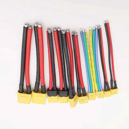XT30 XTR30U XT60 XT60H XT90 Connettore maschio e femmina con cavo in silicone 10AWG/12AWG/16AWG/18AWG 100mm per cavo batteria RC