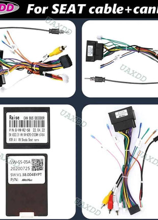 Per SEAT 2009-2013 Ibiza 2018 ARONA 2018 ATECA 2004-2015 ALTEA 2005-2012 2018 Leon 2 Din CD Auto cablaggio decodificatore canbus box