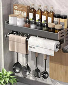 Portaspezie da Parete con Dispenser Olio e Aceto - Organizer Cucina